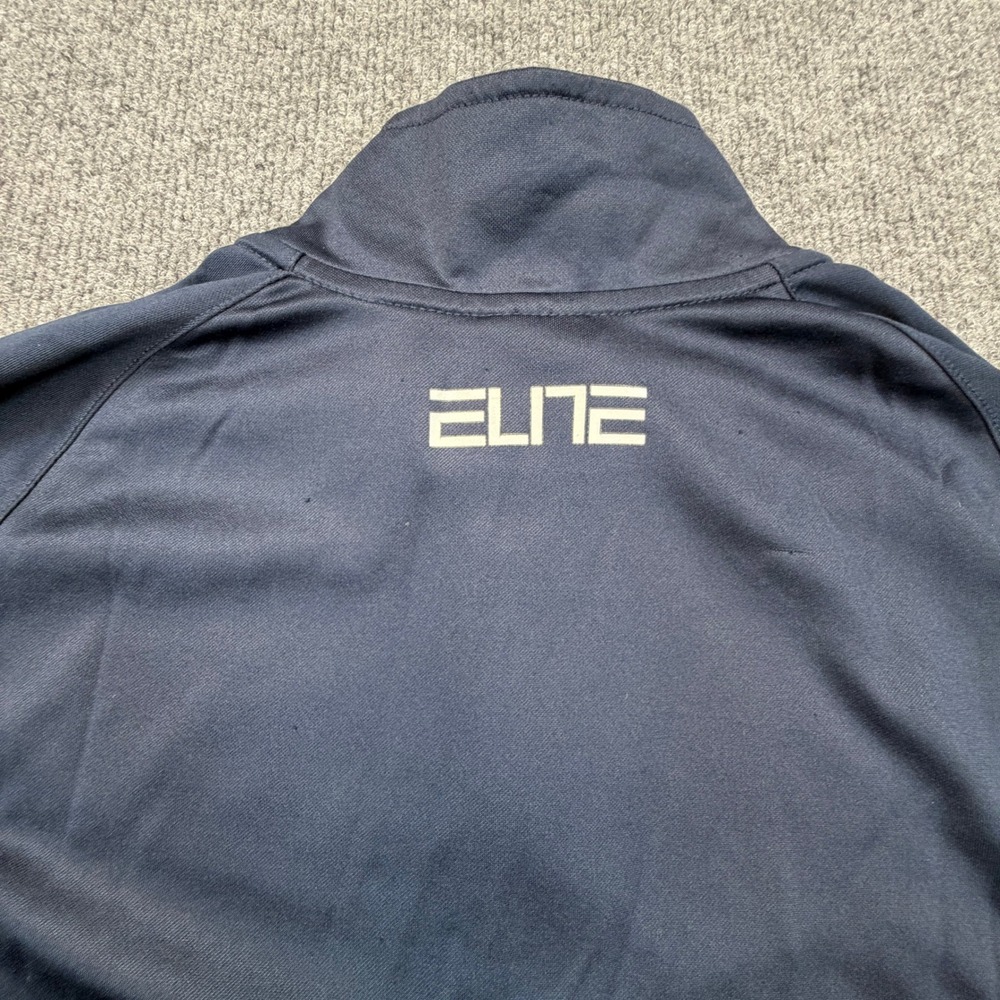 Nike Elite 1/4 Zip Pullover Mens Medium Navy Blue Dri-FIT Training Running READ - Picture 13 of 13